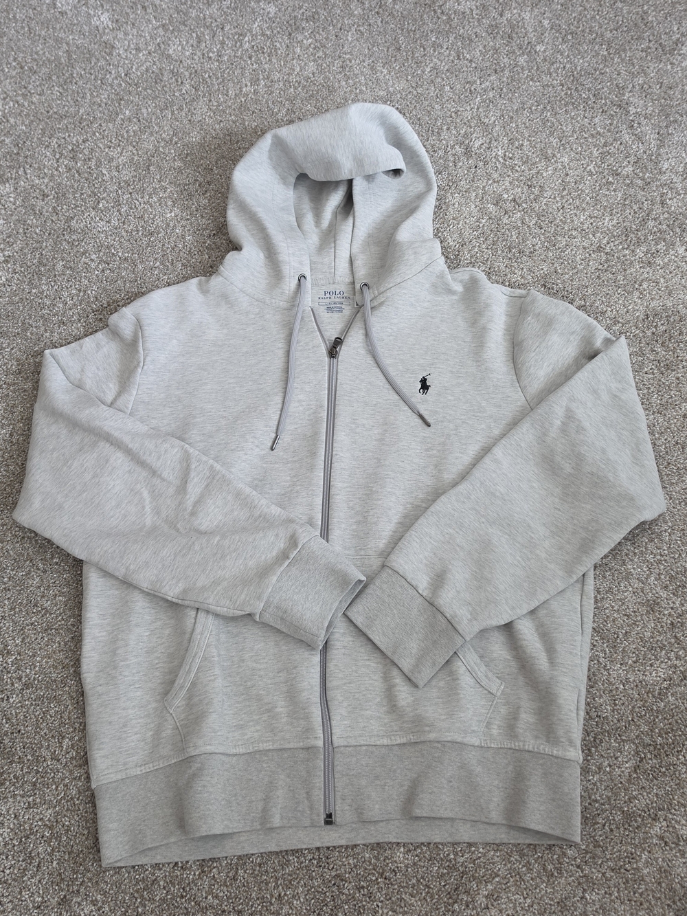 Polo by Ralph Lauren Light Gray Zip Hoodie